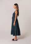 Love Stitch Sleeveless Tiered dress w/Lace Trim