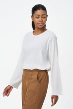 M Crinkle Fabric Blouse