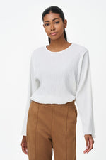 M Crinkle Fabric Blouse