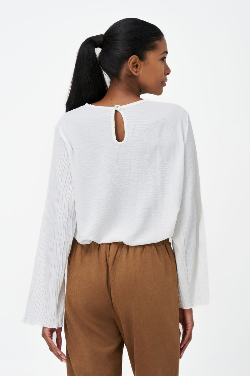 M Crinkle Fabric Blouse