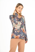 M Floral Knit Top