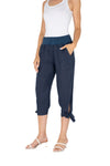 M Linen Capri Pants w/Tie