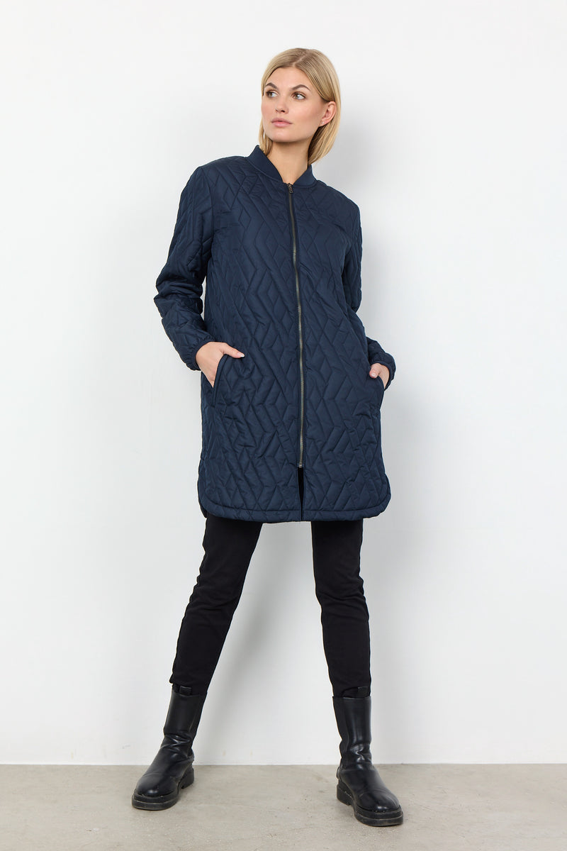 Soya Concept Quilted Mid-Length Coat