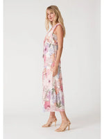 Love Stitch Floral Tiered Maxi Dress