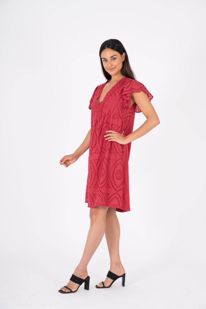 M Eyelet Summer Dress