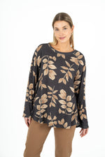 M Light Weight Sweater w/Branches