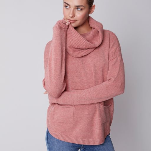 Charlie B Sweater w/Detachable Scarf
