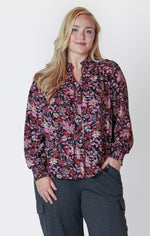 Dex Plus Ruffled Collar Blouse