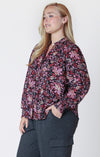 Dex Plus Ruffled Collar Blouse