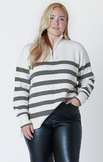 Dex Plus Zippered Collar Sweater