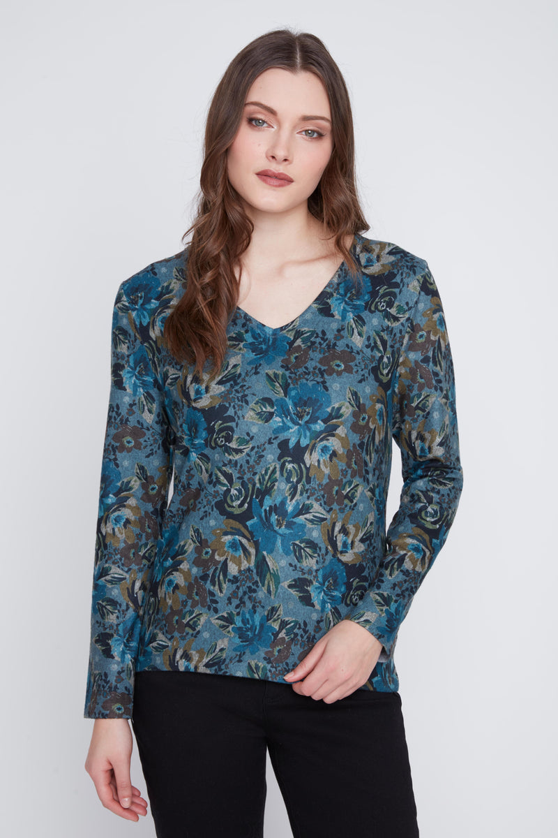 CYC V-Neck Printed Top