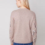 Charlie B Sweater w/Flower Embroidery