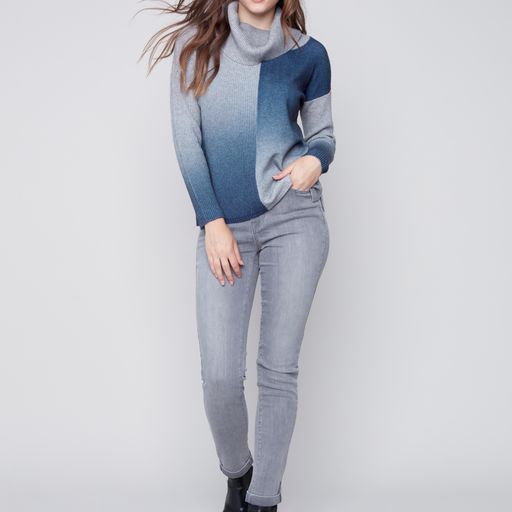 Charlie B Color Blocked Ombre Sweater