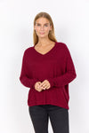 Soya Concept Micro Fleece V-Neck Sweatre
