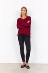 Soya Concept Micro Fleece V-Neck Sweatre