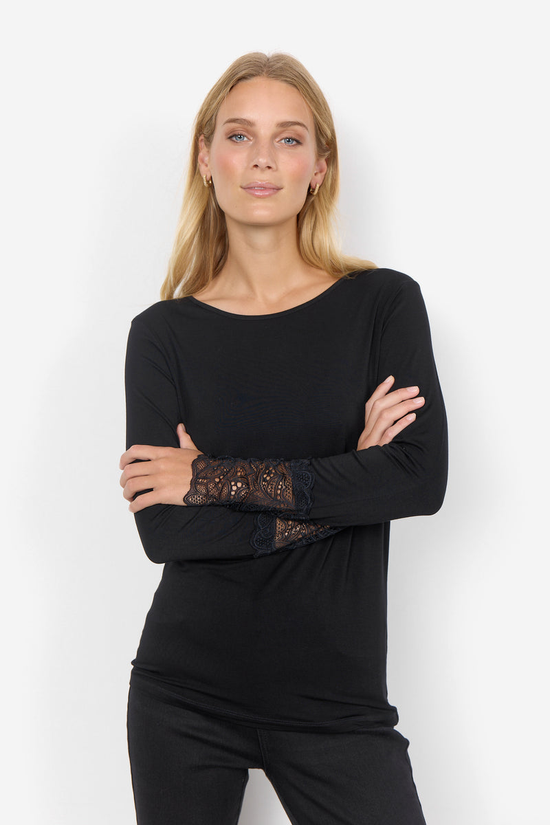 Soya Concept Top w/Lace Cuff