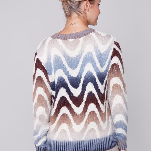 Charlie B Abstract Print Sweater