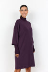 Soya Concept Modal Dress w/Ribbed Funnel neck