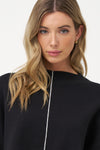 M 3/4 Sleeve Sweater w/Center Seam