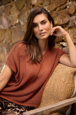 Soya Concept Cotton/Linen Crochet Top
