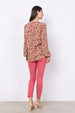 Soya Concept Henley Printed Blouse