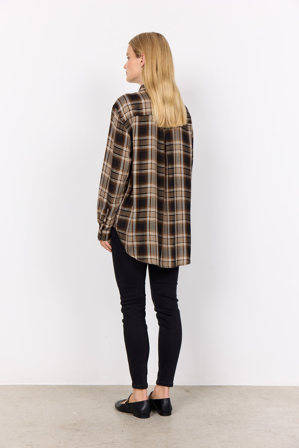 Soya Concept Plaid Tunic/Blouse