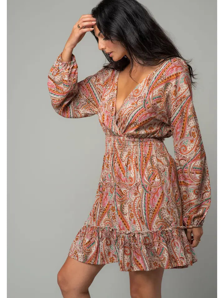 Lovestitch Paisley Tie Back Dress