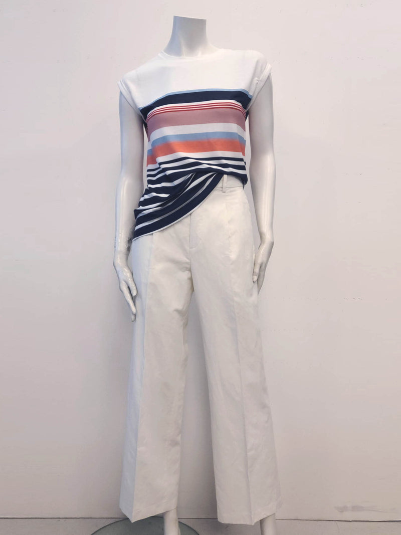 Point Zero Striped Cap Sleeve Top