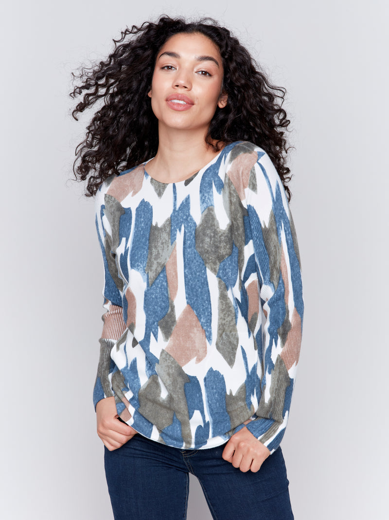 Charlie B Printed Sweater