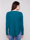 Charlie B Sweater w/Lacing on the Sleeve