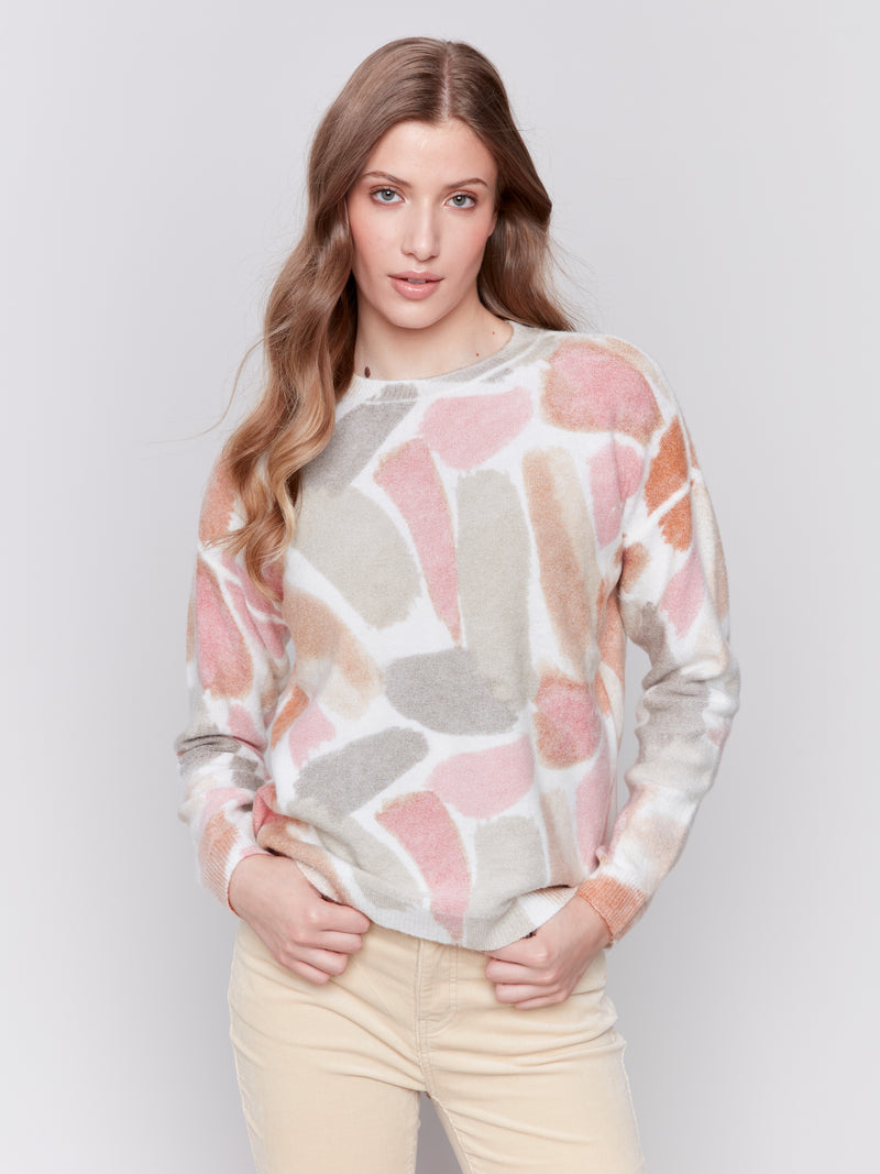 Charlie B Reversible Printed Sweater