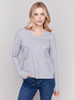 Charlie B Heart Stitch Sweater