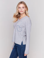 Charlie B Heart Stitch Sweater