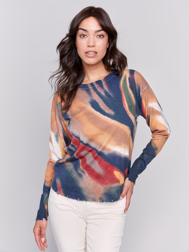 Charlie B Multi Colored Sweater