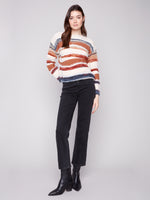 Charlie B Patchwork Knit Sweater