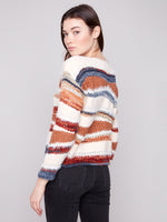 Charlie B Patchwork Knit Sweater