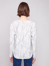 Charlie B Printed Round Hem Sweater