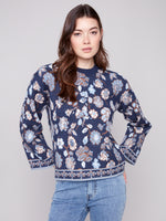 Charlie B Jacquard Sweater