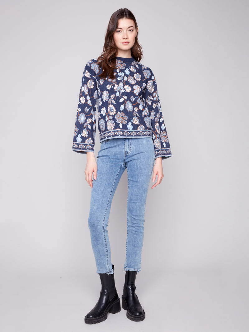 Charlie B Jacquard Sweater