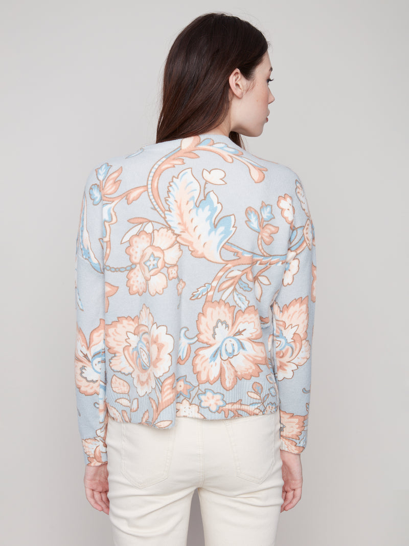 Charlie B Printed Crew Neck Sweater