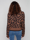 Charlie B Bow Tie Front Leopard Cardigan