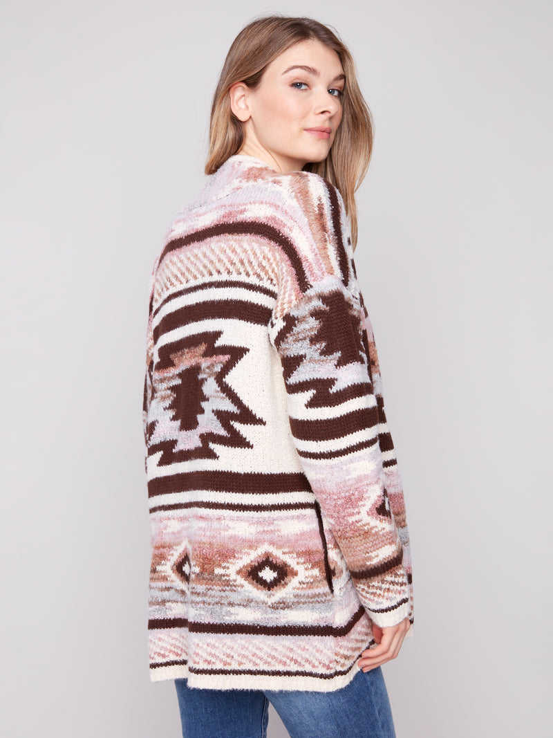Charlie B Jaquard Cardigan