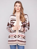 Charlie B Jaquard Cardigan