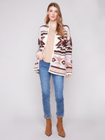 Charlie B Jaquard Cardigan