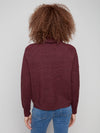 Charlie B Textured Small Cowl Neck Sweater