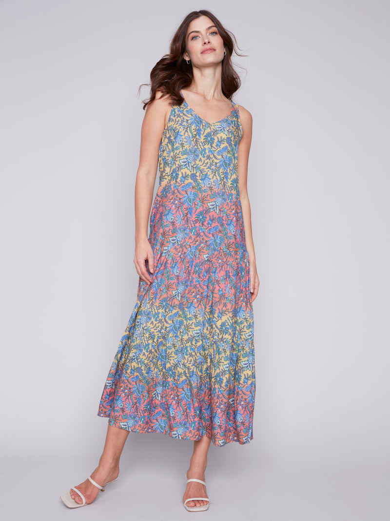 Charlie B Printed Midi Dress