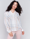 Charlie B Soft Plaid Blouse