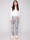 Charlie B Crinkle Printed Pants