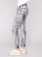 Charlie B Crinkle Printed Pants