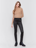 Charlie B Reversible Plaid Pant